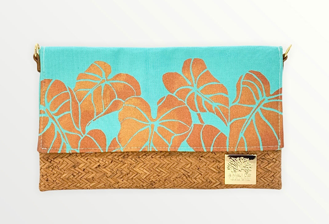 Kalo Handprinted Foldover Clutch