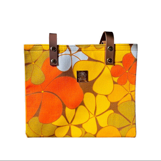 NEW Vintage Tote Retro Plumeria