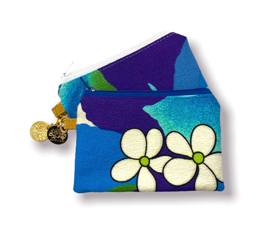 Vintage Mini Keychain Pouch Moonlit Florals